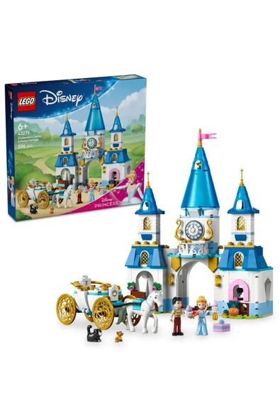 ® │ Disney Princess Sindirella’nın Şatosu ve At Arabası 43275 - 6+ Oyuncak Yapım Seti (596 Pr)