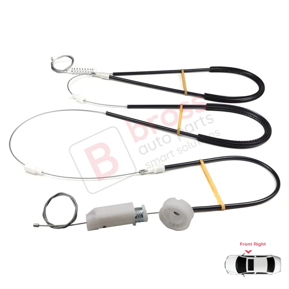 Mercedes CLK Class MK2 W209 C209 A209 2002-2009 Coupe Convertible İçin Ön Sağ Cam Kriko Tamir Seti - Resim 5