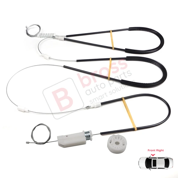 Mercedes CLK Class MK2 W209 C209 A209 2002-2009 Coupe Convertible İçin Ön Sağ Cam Kriko Tamir Seti - Resim 2