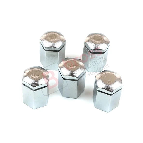 Opel Astra G H Corsa C D E Meriva A B Vectra C Zafira A İçin 5 Adet Krom Renk Bijon Kapağı 32 mm - Resim 5