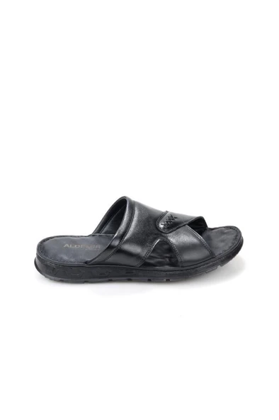 Papuçcity Aldmr 803 Ortopedik Erkek Masaj Tabanlı Hakiki Deri Terlik - 2