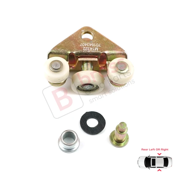 VW Transporter T4 Caravelle 1990-2003 için Arka Sürgülü Kapı Makarası 701843436A - Resim 2