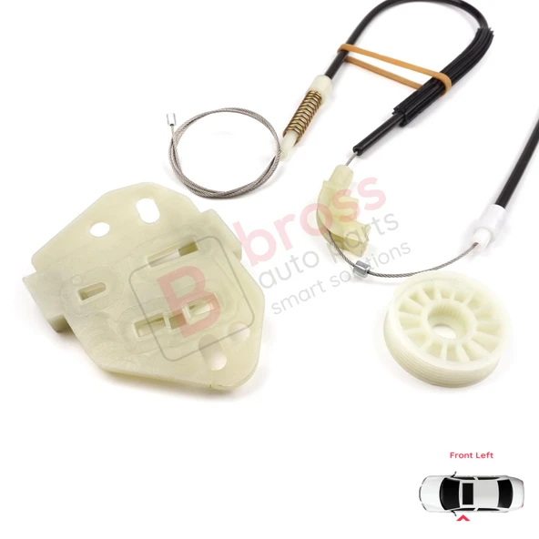 Mercedes Axor 2001-2005 Atego MK1 1998-2004 9737200346 İçin Sol Kapı Cam Kriko Tamir Seti - Resim 5