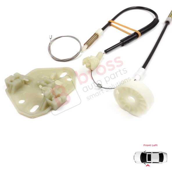 Mercedes Axor 2001-2005 Atego MK1 1998-2004 9737200346 İçin Sol Kapı Cam Kriko Tamir Seti - Resim 3