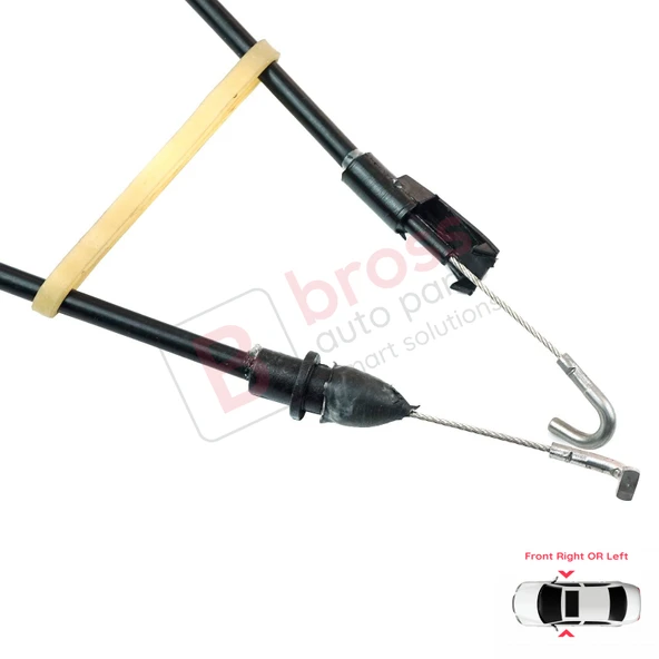 VW Transporter T5 Caravelle Multivan 7H 7J 2003-2016 7E08377085 İçin Ön Kapı İç Açma Teli - Resim 4