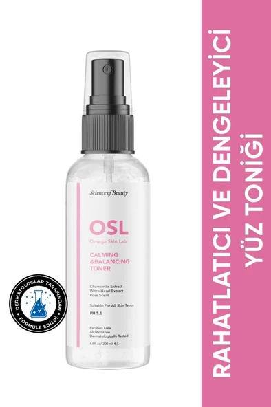 OMEGA SKIN LAB Calming & Balancing Facial Toner 200 ml