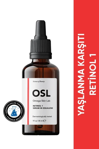 OMEGA SKIN LAB Retinol %1 Serum In Squalene 30 ml