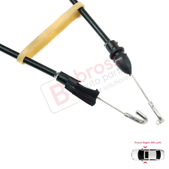 VW Transporter T5 Caravelle Multivan 7H 7J 2003-2016 7E08377085 İçin Ön Kapı İç Açma Teli - Resim 5