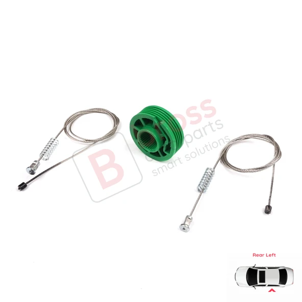 Audi A4 S4 RS4 B5 8D2 8D5 1994-2002 4/5 Kapı 8D0839461 İçin Elektrikli Arka Sol Cam Kriko Tamir Seti - Resim 5