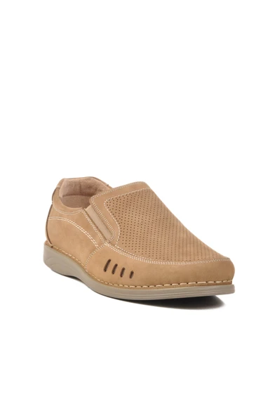 Ayakmod Toprak Nubuk Hakiki Deri Ortopedik Erkek Casual Ayakkabı 2Y1057 M - 3