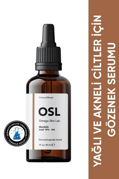 OMEGA SKIN LAB Mandelic Acid %10 - HA Serum 30 ml