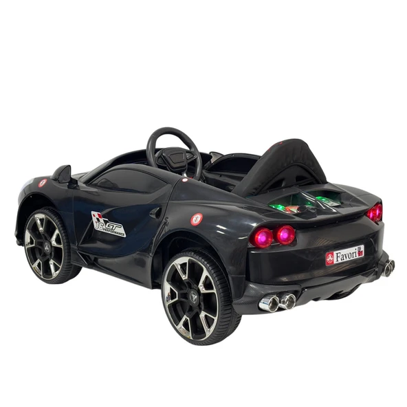 Favori Uzaktan Kumandalı 4X2 12 VOLT Siyah Gt Akülü Araba - 5
