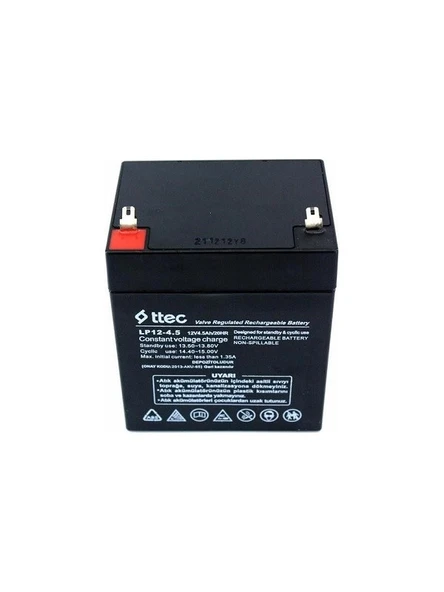 12 VOLT 5 AMPER AKÜ TTEC 90x65x101-1435 GRAM