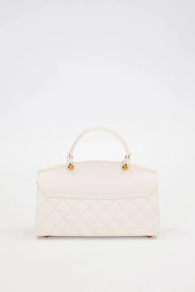 Levidor Krem Baklava Desen Omuz Çantası 930295 - 4