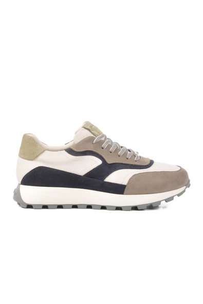 Ayakmod Gri Hakiki Deri Anatomik Erkek Sneaker XS2742 M