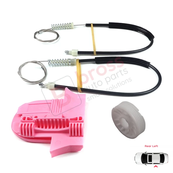 Ford Mondeo MK4 BA7 2007-2015 4/5 Kapı 7S71A27001 İçin Arka Sol Kapı Cam Kriko Tamir Seti - Resim 3