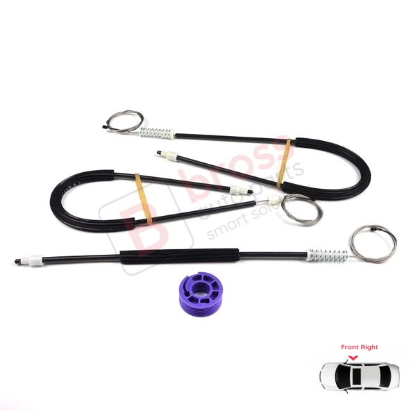 Seat Toledo MK3 2004-2009 Altea 5P1 XL 5P5 5P8 5P0837462 İçin Elektrikli Ön Sağ Kapı Cam Kriko Seti - Resim 2