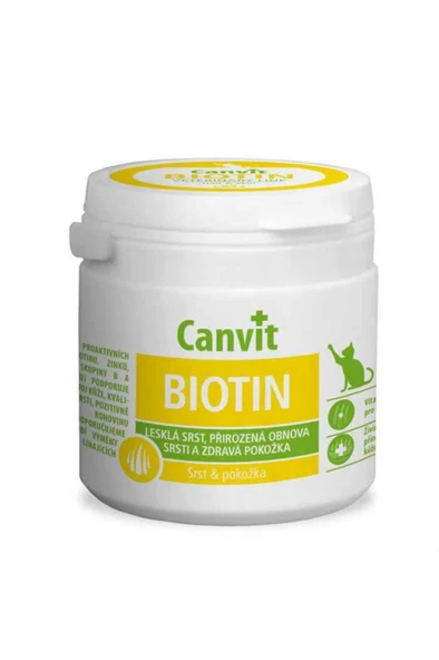 Canvit Biotin Tüy ve Cilt Sağlığı Kedi Vitamini 100 Gr