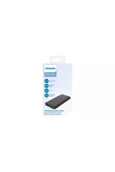 PHILIPS DLP1810CB 10.000 maH HIZLI ŞARJ EDEBİLEN POWERBANK 2x USB-A, USB-C GİRİŞLİ - 2