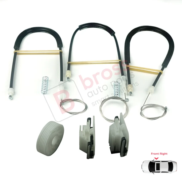 Ford Mondeo MK4 BA7 2007-2015 4/5 Kapı 7S71A23200 İçin Ön Sağ Kapı Cam Kriko Tamir Seti - Resim 4