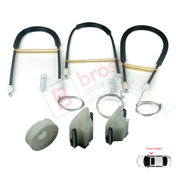 Ford Mondeo MK4 BA7 2007-2015 4/5 Kapı 7S71A23200 İçin Ön Sağ Kapı Cam Kriko Tamir Seti - Resim 3