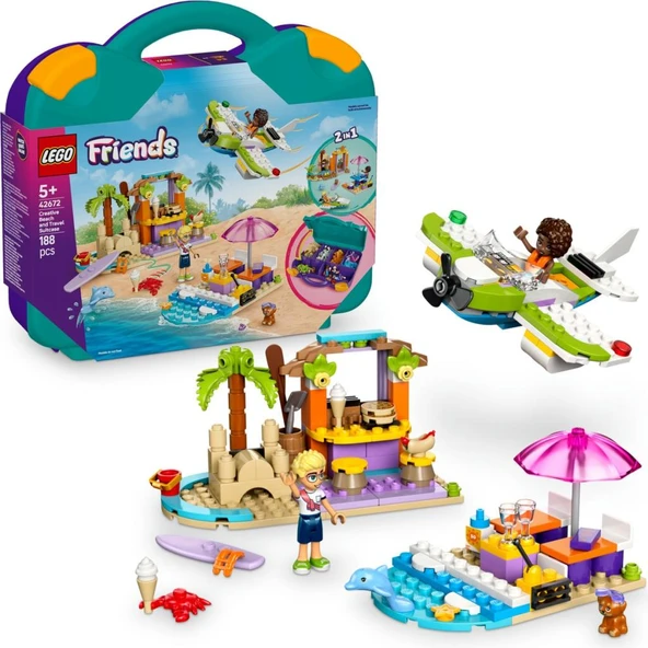 LEGO 42672 Friends Yaratıcı Plaj ve Seyahat Bavulu