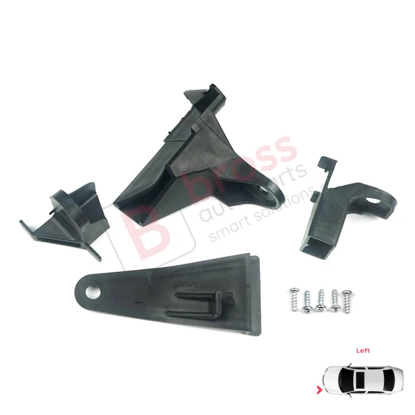 Renault Symbol MK3 2013-2017 Makyajsız Kasa 260607796R İçin Sol Ön Far Ayak Tamir Seti - Resim 2