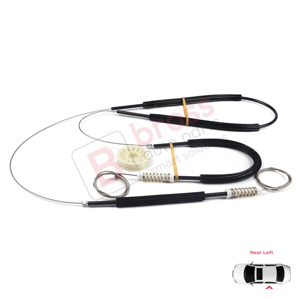 Audi Q7 MK1 4L 4LB 2006-2015 5-Kapı SUV 4L0839461 İçin Elektrikli Arka Sol Cam Kriko Tamir Seti ürün görseli 1