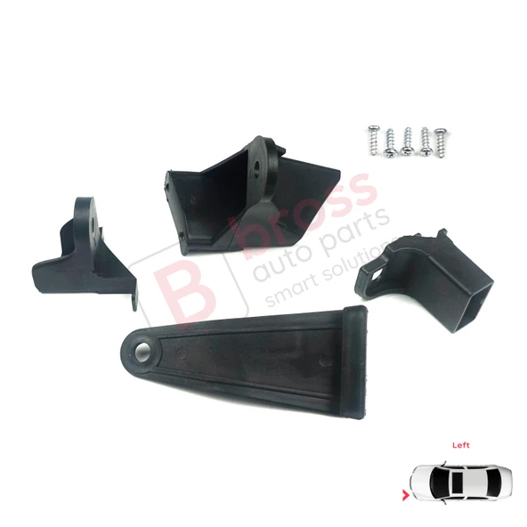 Renault Symbol MK3 2013-2017 Makyajsız Kasa 260607796R İçin Sol Ön Far Ayak Tamir Seti - Resim 4