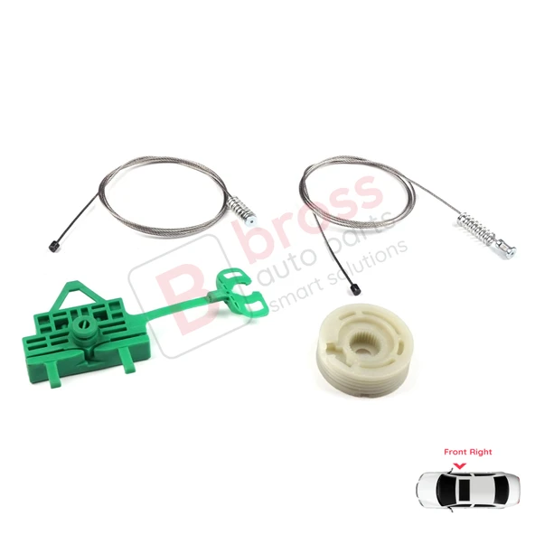 Fiat Linea 323 110 2007-2018 51892560 İçin Elektrikli Ön Sağ Kapı Cam Kriko Tamir Seti - Resim 3