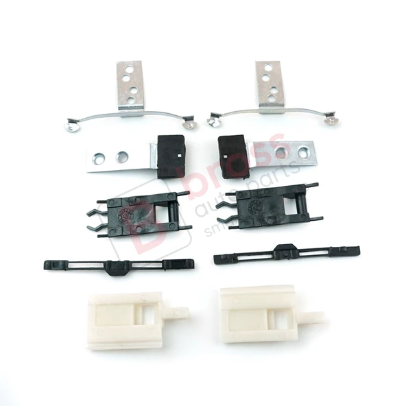 BMW 3 E46 1997-2003 Makyajsız Kasa için 10 Parça Sunroof Perde Kayar Kızak Çıta Bakalit Klips Seti - Resim 3