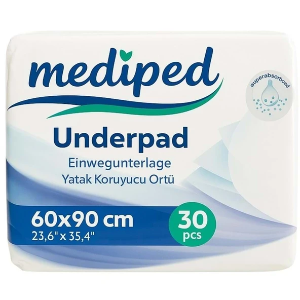 Mediped Hasta Alt Açma Yatak Koruyucu Örtü 60*90CM (İç Adet 30 Adet) Klasik ürün görseli