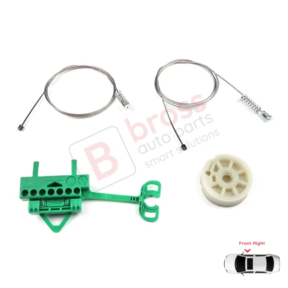 Fiat Linea 323 110 2007-2018 51892560 İçin Elektrikli Ön Sağ Kapı Cam Kriko Tamir Seti - Resim 2