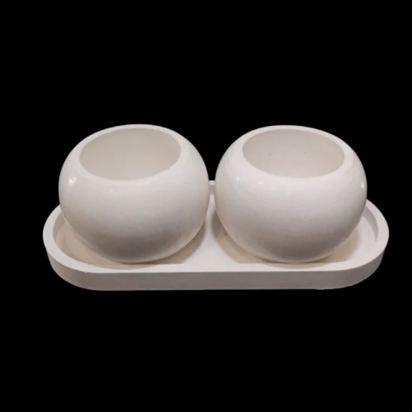 TAŞ TOZU HOBİ HARCI SERAMİK TOZU HEYKEL MUMLUK SAKSI YAPIMI ULTRA SERT MUKAVEMET İNCİ BEYAZI 2 KG - Resim 5