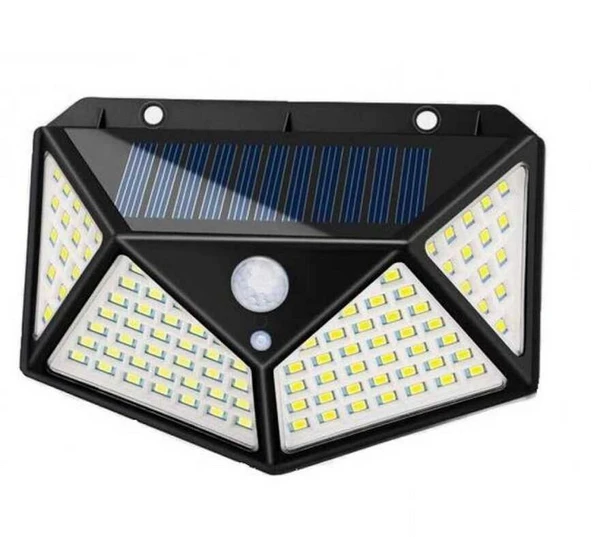 Güneş Enerjili 50W Duvar Aplik Güneş Enerjili 50W Duvar Aplik Su Geçirmez Dış Mekan Aydınlatma 6500K Beyaz Işık