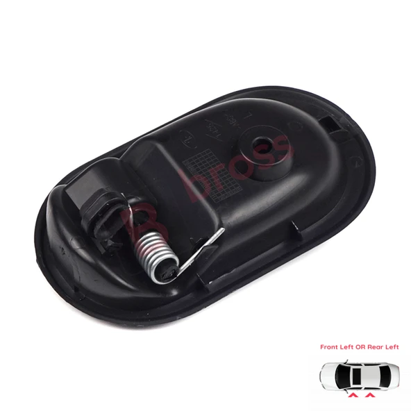 Dacia İçin Ön veya Arka Sol İç Kapı Açma Kolu Siyah - Resim 4