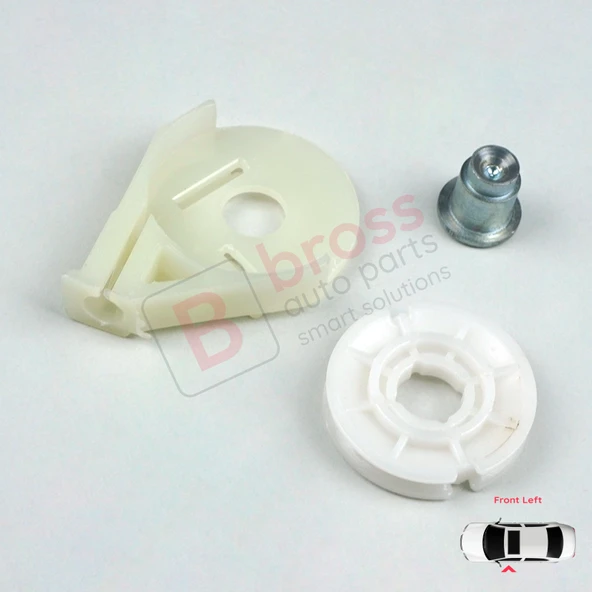 Mercedes Vito Viano Mixto MK2 W639 2003-2010 6397200046 İçin Ön Sol Kapı Cam Kriko Köşe Makarası - Resim 3