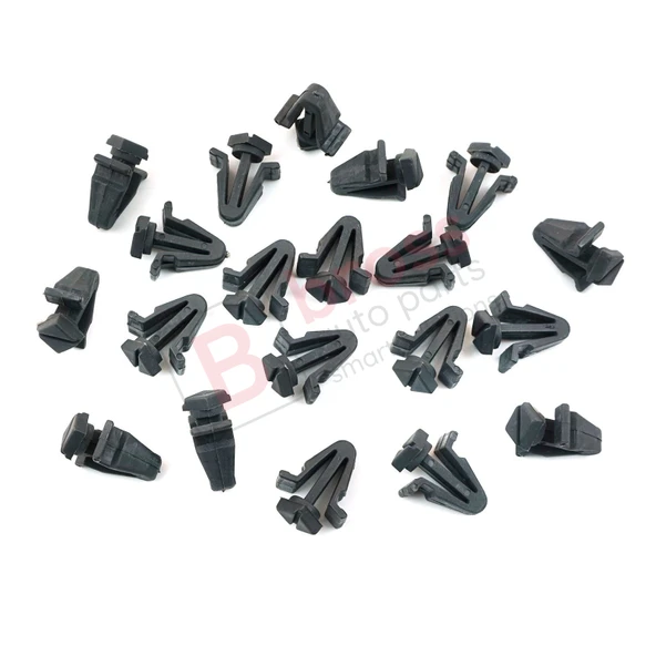 Nissan için 20 Adet Izgara Panjur Klipsi Siyah 01553 03831, 62318 01WOO - Resim 2