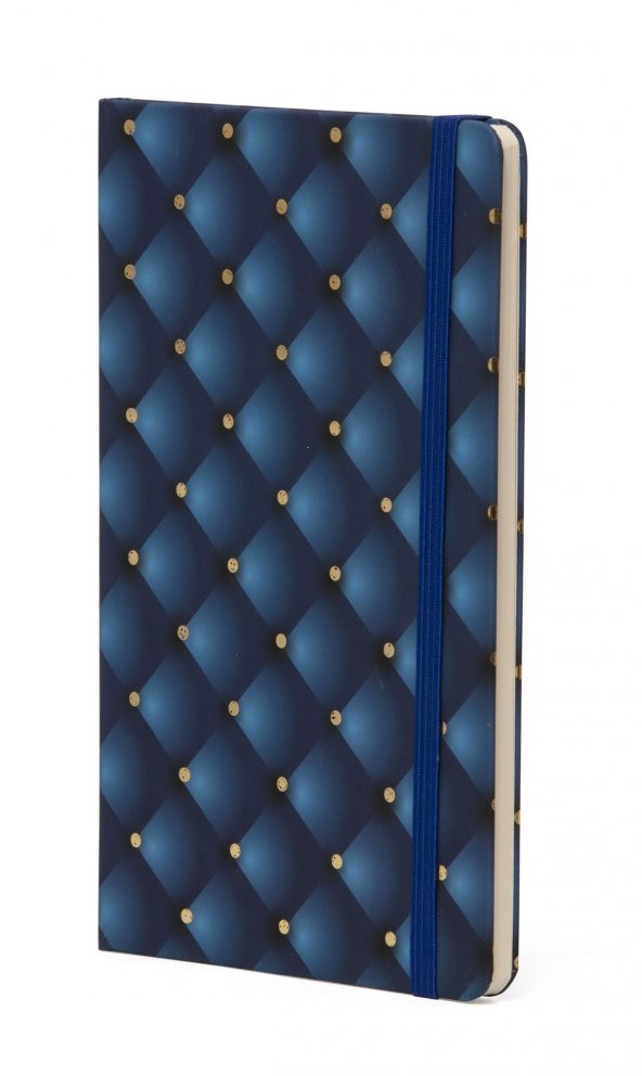 Keskin Color 13x21cm Pronot Perle 80 Yaprak Çizgili Sert Kapak Lastikli Defter - 2