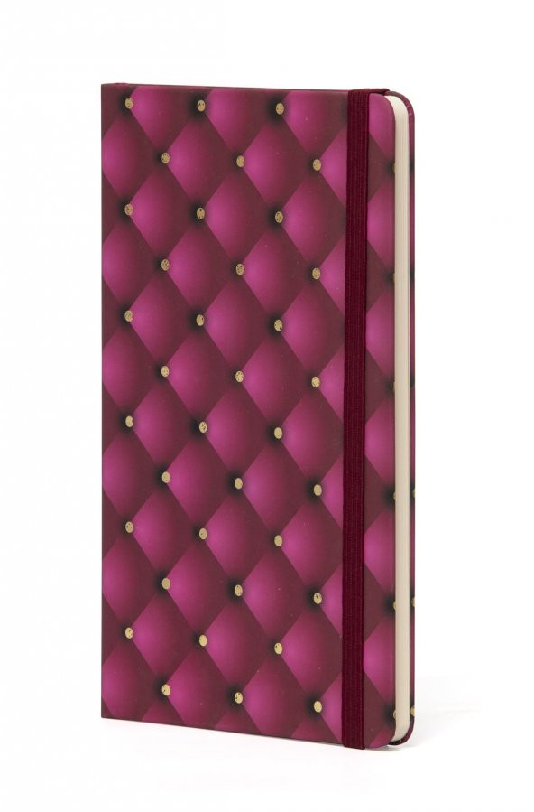 Keskin Color 13x21cm Pronot Perle 80 Yaprak Çizgili Sert Kapak Lastikli Defter - 4