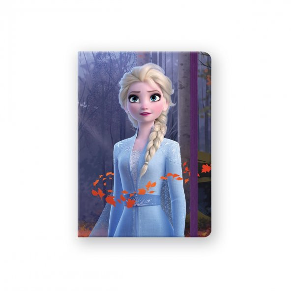 Keskin Color Frozen II 13x18 100 Yaprak Çizgili Lastikli Bloknot Anna&Elsa