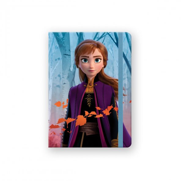 Keskin Color Frozen II 13x18 100 Yaprak Çizgili Lastikli Bloknot Anna&Elsa - 2