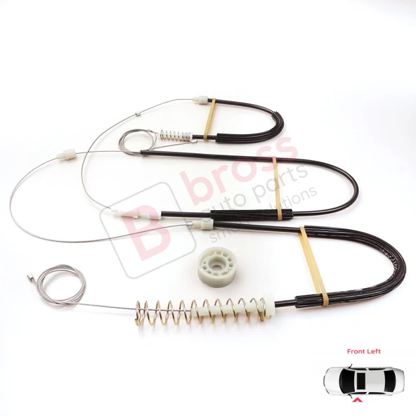 VW EOS 1F7 1F8 2006-2015 Coupe Convertible CC 1Q0837461 İçin Elektrikli Sol Cam Kriko Tamir Seti - Resim 3