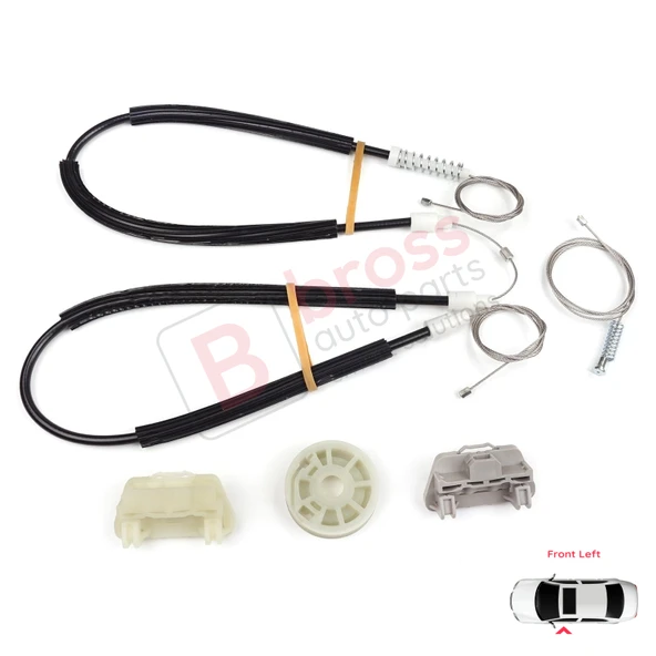 Ford Focus MK1 2000-2007 4/5 Kapı 6S4Z5423201BA İçin Elektrikli Ön Sol Kapı Cam Kriko Tamir Seti ürün görseli 1