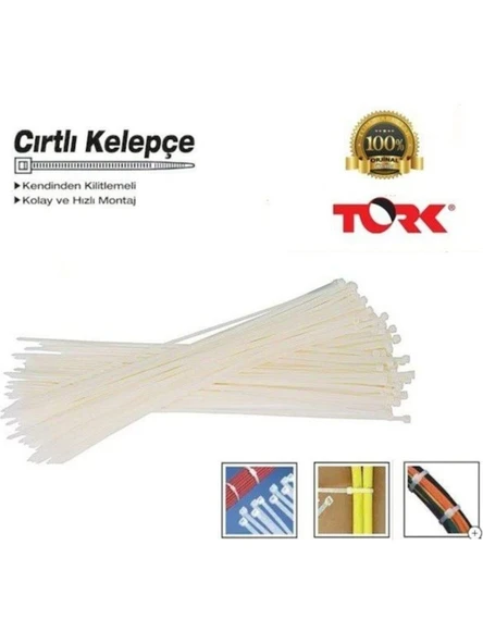 Tork 3.6X370MM Cırt Kelepçe-Kablo Bağı 100 Adet