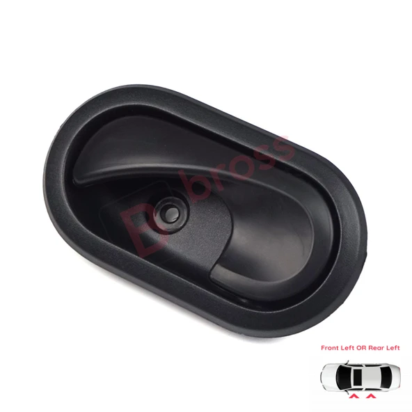 Dacia İçin Ön veya Arka Sol İç Kapı Açma Kolu Siyah - Resim 3