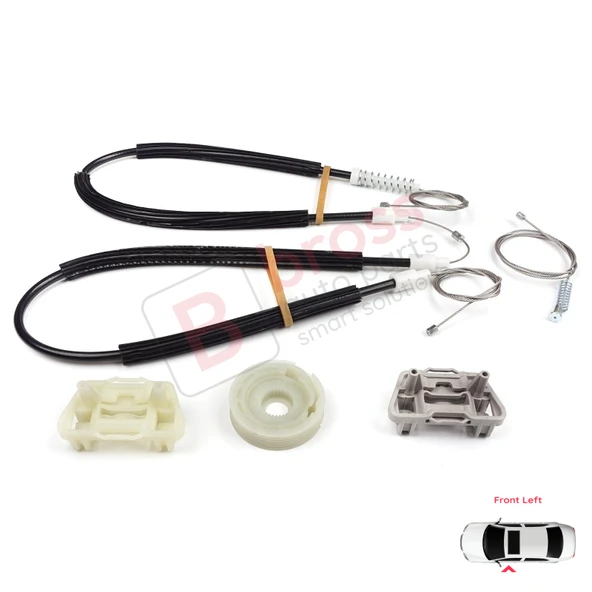 Ford Focus MK1 2000-2007 4/5 Kapı 6S4Z5423201BA İçin Elektrikli Ön Sol Kapı Cam Kriko Tamir Seti - Resim 2