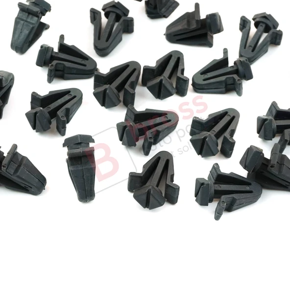 Nissan için 20 Adet Izgara Panjur Klipsi Siyah 01553 03831, 62318 01WOO - Resim 3