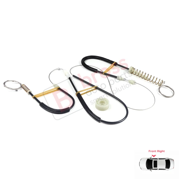 VW EOS 1F7 1F8 2006-2015 2-Kapı Coupe Convertible 1Q0837462 İçin Elektrikli Sağ Cam Kriko Tamir Seti - Resim 2