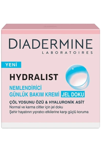 DİADERMİNE HYDRALİST NEMLENDİRİCİ BAKIM KREMİ JEL DOKU 50 ML